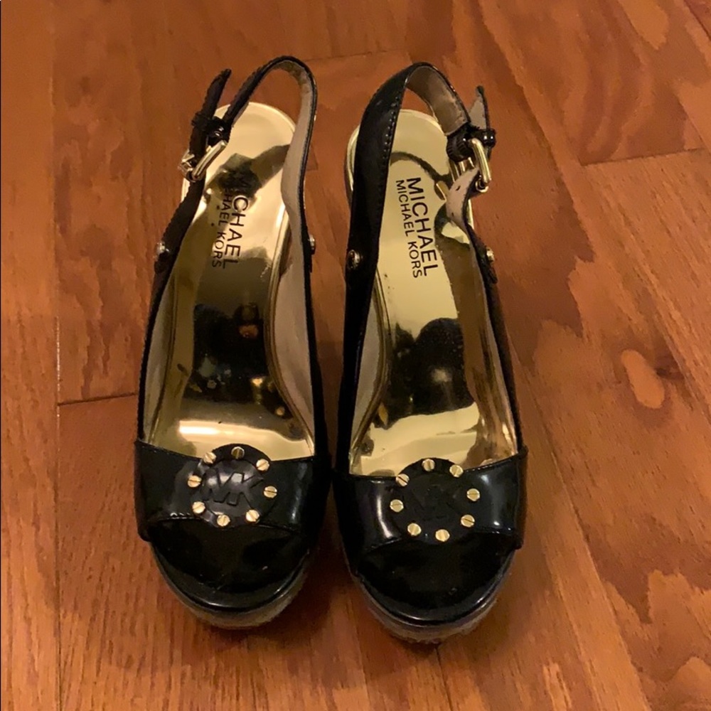 Michael kors wedge platform sandals
